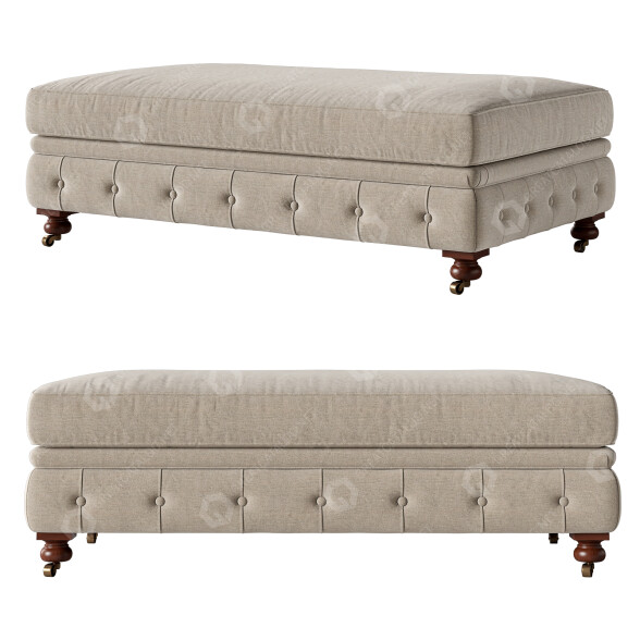 Пуф Restoration Hardware Kensington 3D модель