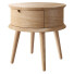 Stolik nocny Mia Round Nightstand Oak by Unico - RJ living - 3drj