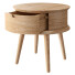 Stolik nocny Mia Round Nightstand Oak by Unico - RJ living - 3drj