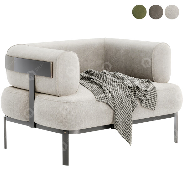 Armchair Baxter Belt 3D model