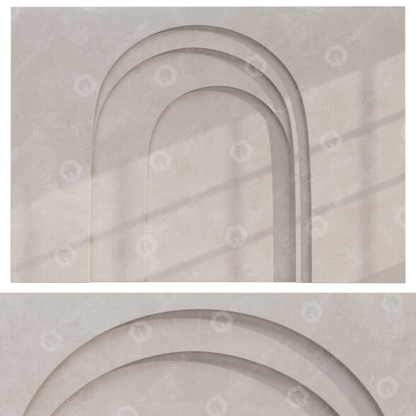 Panel de pared Arc Modelo 3D