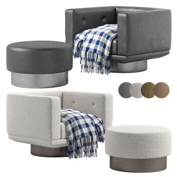 Крiсло та пуф Minotti Sally