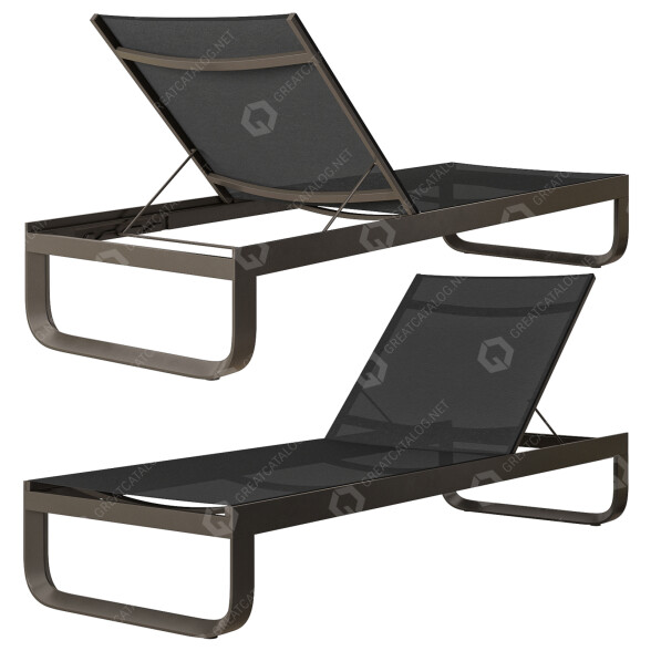 Chaise Longues Globewest Pier Curve Modelo 3D