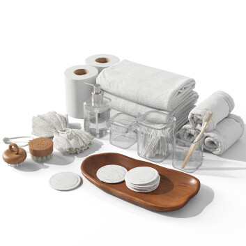 Декор Zara Home Borosilicate Glass Set 01 3D модель