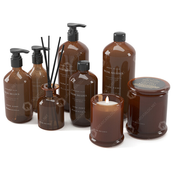 Декор Zara Home Soap and Candles Set 01 3D модель