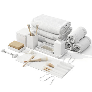 Декор Zara Home White Earthenware Set 01 3D модель