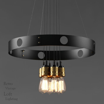 Kronleuchter  Edison Retro Vintage Loft 3D-Modell