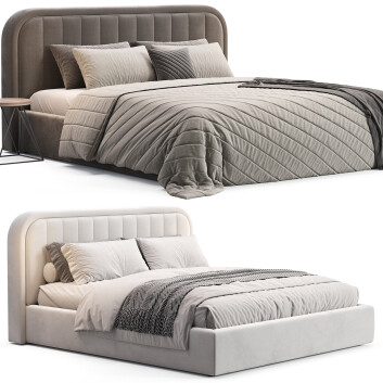 Bed and Bedside Table Delavega K53