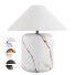 Lampa stołowa CB2 Block Golden Calacatta - ogan.love