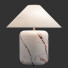 Lampa stołowa CB2 Block Golden Calacatta - ogan.love