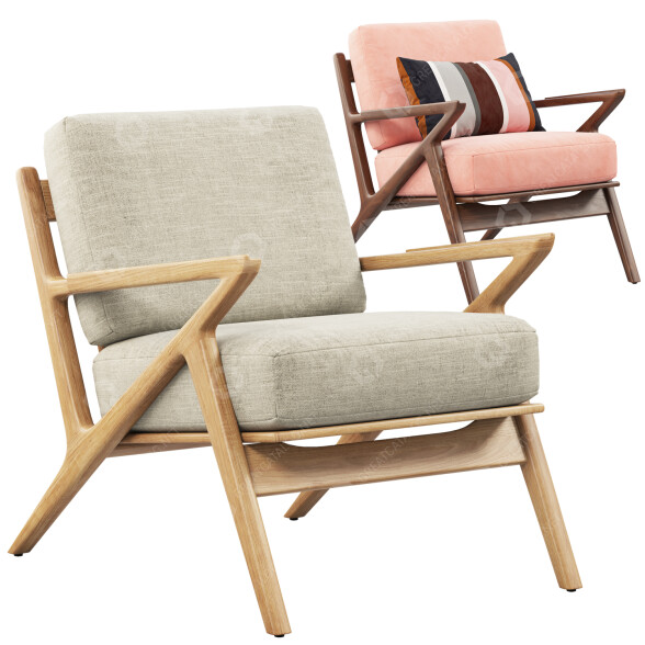 Armchair Joybird Soto Concave 3D model