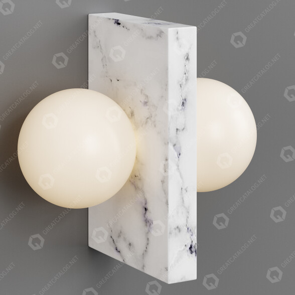 Lampe murale Simone & Marcel Flugi modèle 3D