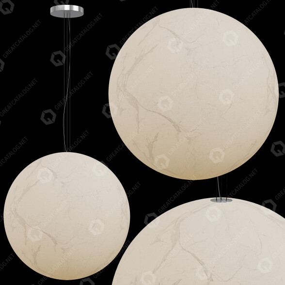 Lámpara colgante Davide Groppi Moon Modelo 3D