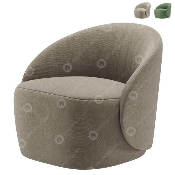 Fotel Ersa Mobilya Hull Home model 3D