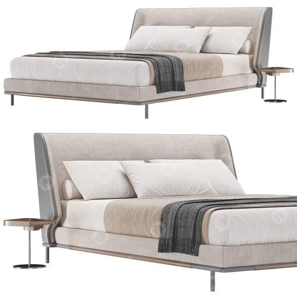 Ліжко та тумбочки Frigerio Alfred 3D модель