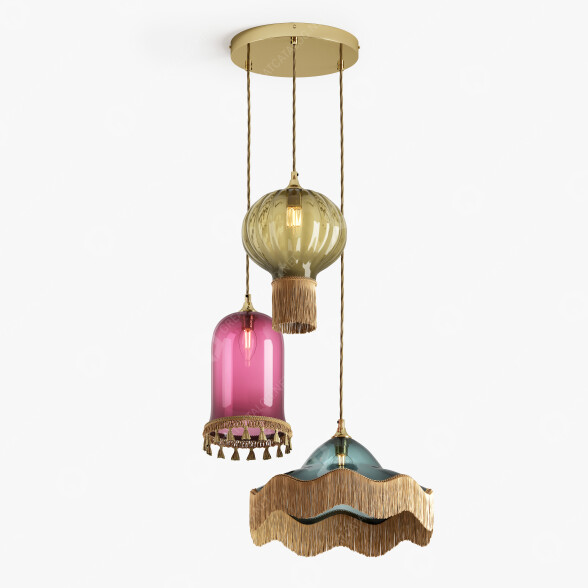 Pendelleuchten Rothschild & Bickers Vintage Mix 3D-Modell
