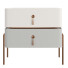 Bedside Table Gray - 3lordmax