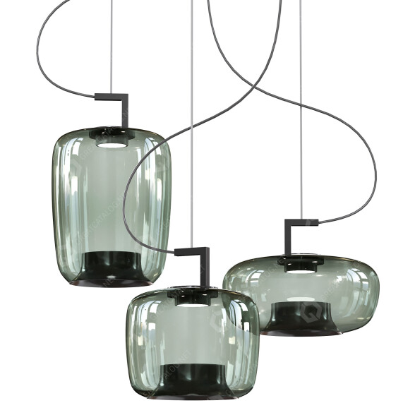 Lampes suspendues Brokis Double modèle 3D