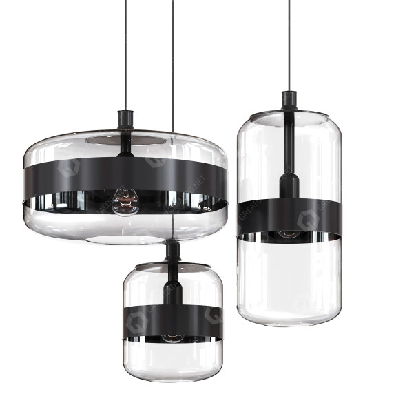 Lampe suspendue Vistosi Futura modèle 3D