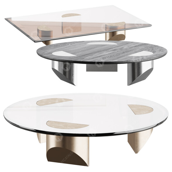 Tables basses Minotti Wedge modèle 3D