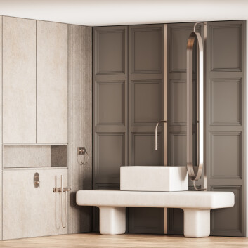 Bathroom Furniture Set 05 3D model
