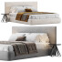 Cama y mesitas de noche Meridiani Scott - ACTIVIST