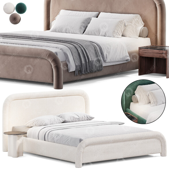 Beds and Bedside Tables Globewest Almos Chubby 3D model GreatCatalog