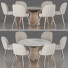 Стіл та стільці Knoll Platner and Candy Dining Set 92 - zvezdaboy