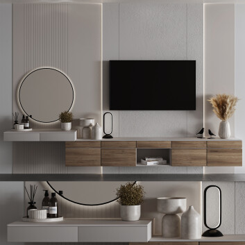 ТВ стінка Bedroom Furniture Composition 03