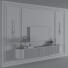 Ściana i wystrój telewizora Set 02 - Visual.3d.art