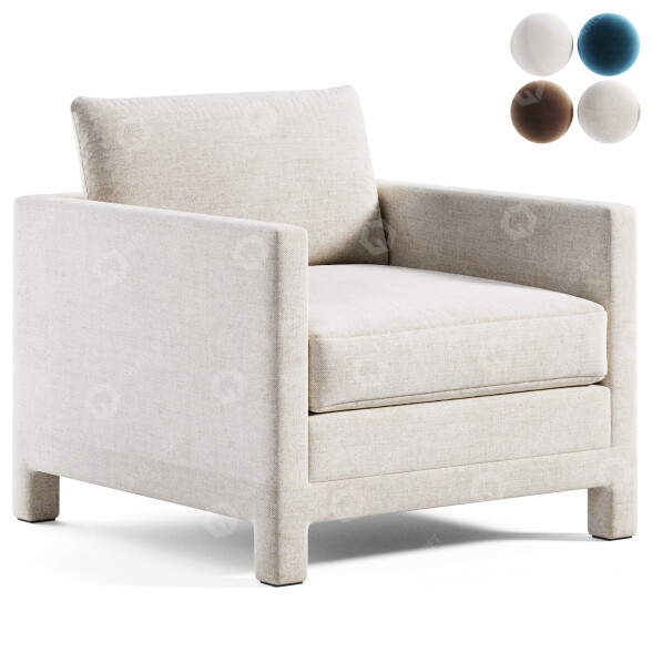 Fotel McGee & Co Appoline model 3D