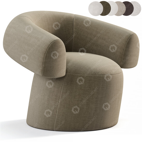 Крісло Moroso Ruff 3D модель
