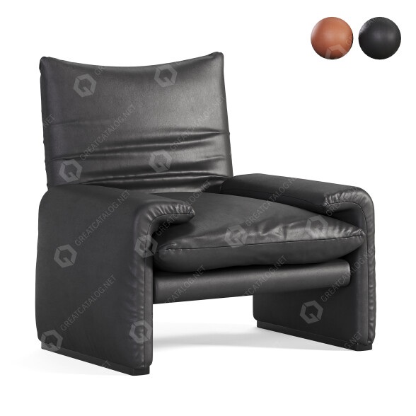 Armchair Cassina Maralunga 3D model