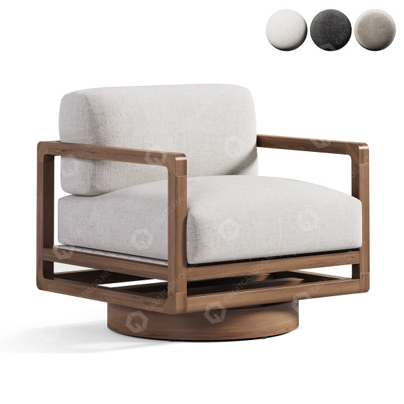 Кресло Bernhardt Tanah Swivel 3D модель