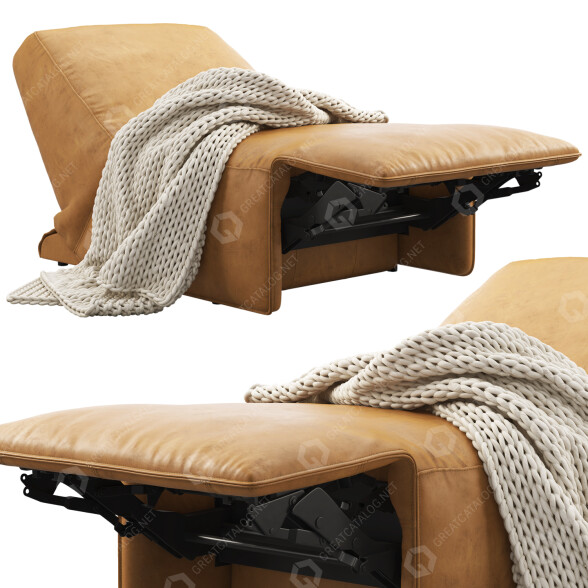 Sillón Joybird Clover Leather 3 Modelo 3D