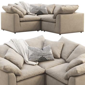 Joybird Bryant Modular Corner Sectional (3 Piece) 3D модель