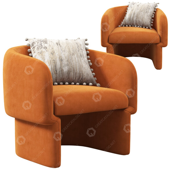 Armchair Joybird Mya 3D model