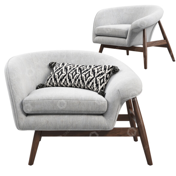 Armchair Joybird Louie 3D model
