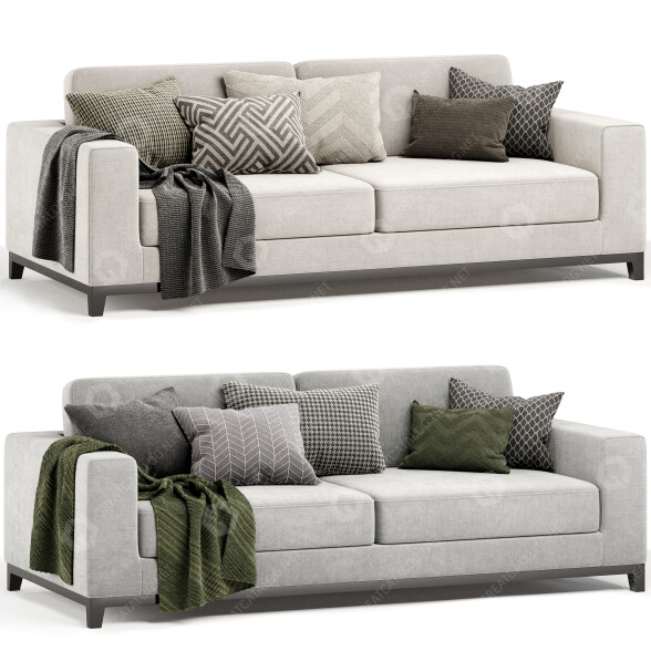 Sofá Frankfurt 3 Seat Modelo 3D