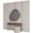 Schminktisch und Pouf Set 1 - tan4iksun-40240