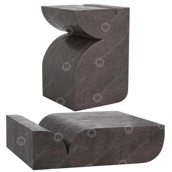 Couchtische Monologue London Fold 3D-Modell