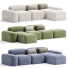 Sofa Amura Lapis - Rivera 3D