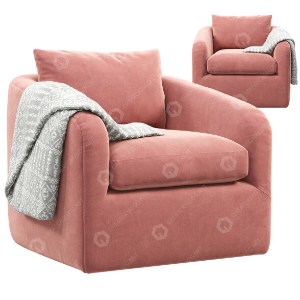 Крісло Joybird Amelia Swivel 3D модель