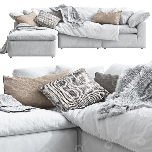 Диван Joybird Bryant Modular Sectional 3D модель