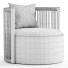 Sessel Coco Republic Architect Swivel - Rivera 3D