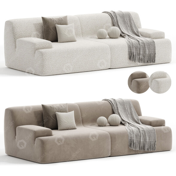Sofa Meridiani Norton 3D-Modell