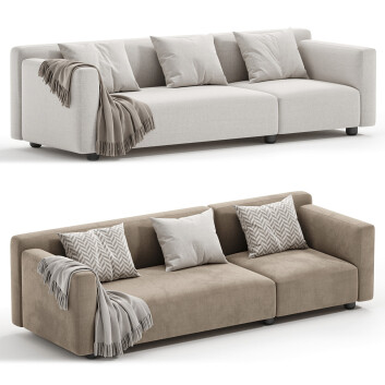 Диван  Knoll Barber Osgerby 3D модель