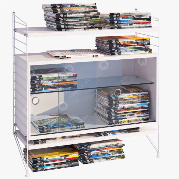 Стелаж String Furniture System Storage 3D модель