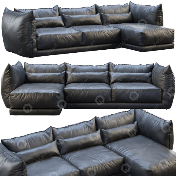 Диван Montauk Sofa Jane 3D модель