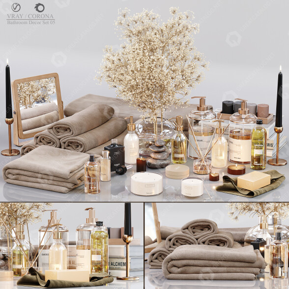 Декор Bathroom Set 05 3D модель